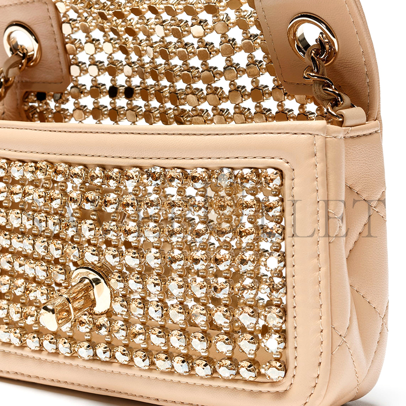 Ch*el master mini diamante classic flap bag as4961 (16*13*4.5cm)